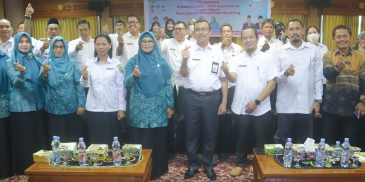 Tim Percepatan PenurunanStunting (TPPS) Kabupaten Kutai Timur (Kutim) menggelar rapat koordinasi dengan 18 kecamatan