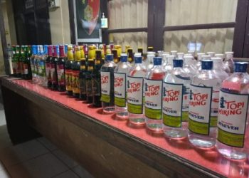 Polsek Loa Kulu Berhasil Amankan 2 Terduga Pelaku Penjualan Miras Illegal