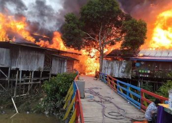 Ratusan Rumah di Batu Ampar Hangus Terbakar, 150 KK Terdampak